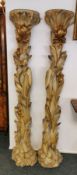 PAAR FLORALE JUGENDSTIL - PILASTER