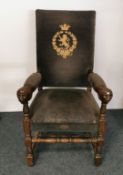 ARMLEHNSTUHL MIT GEHEIMFACH / WHISKY CHAIR