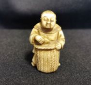 NETSUKE "HÄNDLER"