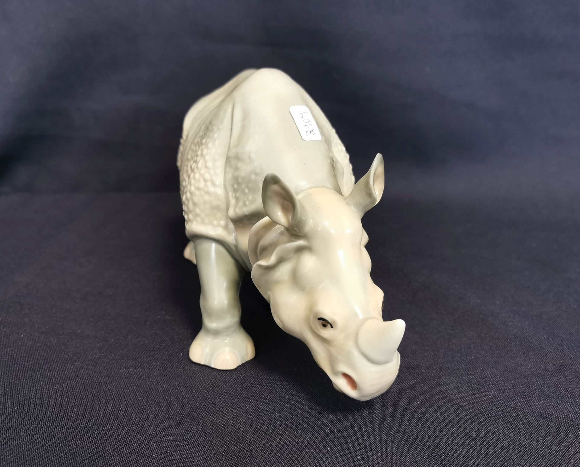 PORZELLANFIGUR "NASHORN" - Bild 2 aus 4