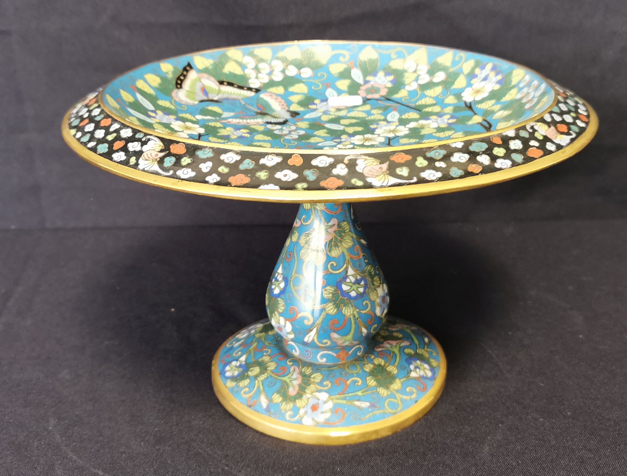 CLOISONNE FOOTBOWL 