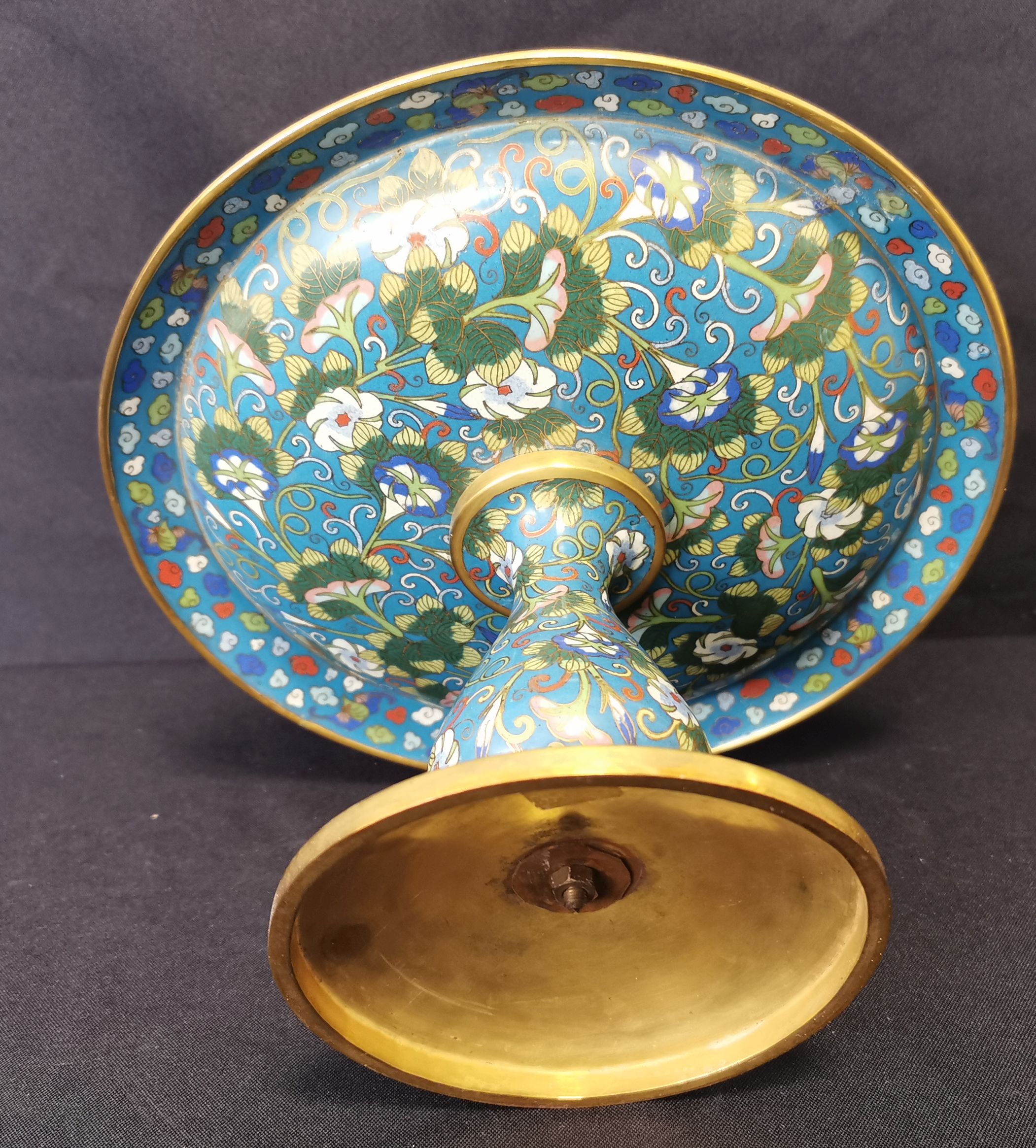 CLOISONNE FOOTBOWL  - Image 3 of 3