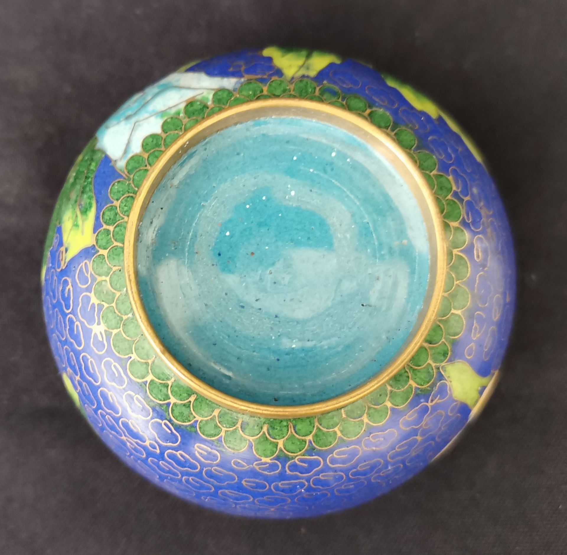 CLOISONNÉ-SCHALE - Bild 3 aus 4