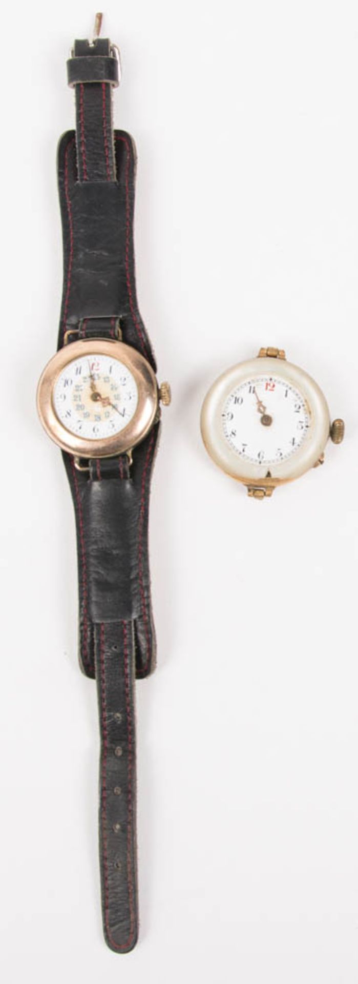 Zwei historische Armbanduhren 19./20. Jh.