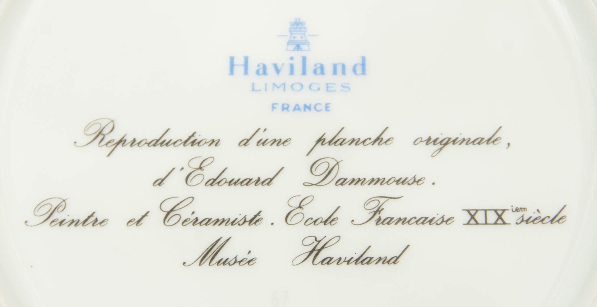 Limoges-Haviland, Tafelservice mit Blumenmalerei nach Edouard Dammouse, Frankreich. - Bild 11 aus 20