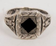 WK2: Ring 3. Reich mit Swastika, Privatanfertigung.