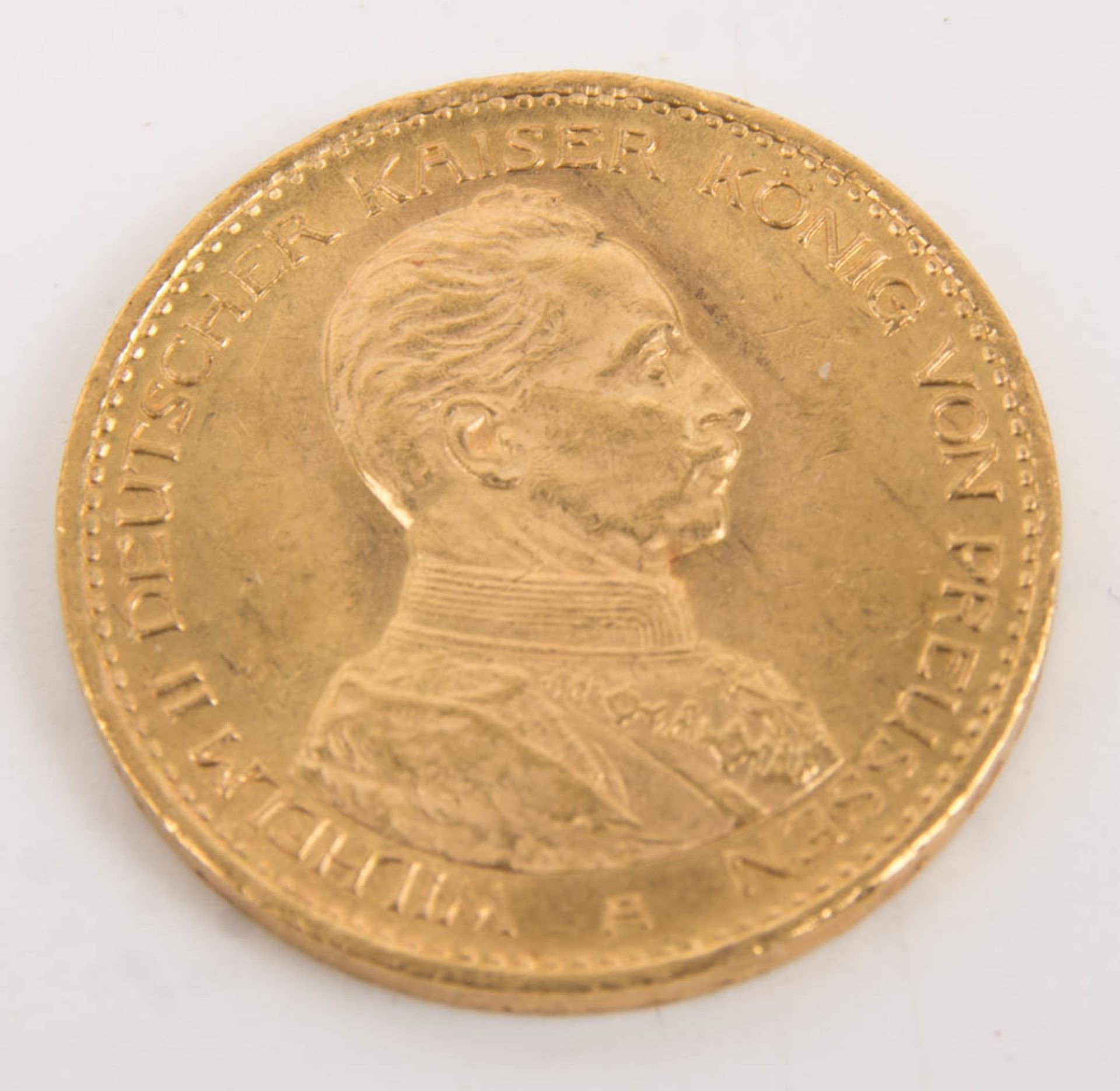 Kaiserreich Preußen, Goldmünze 20 Mark, Kaiser Wilhelm II., 1914. - Bild 3 aus 4