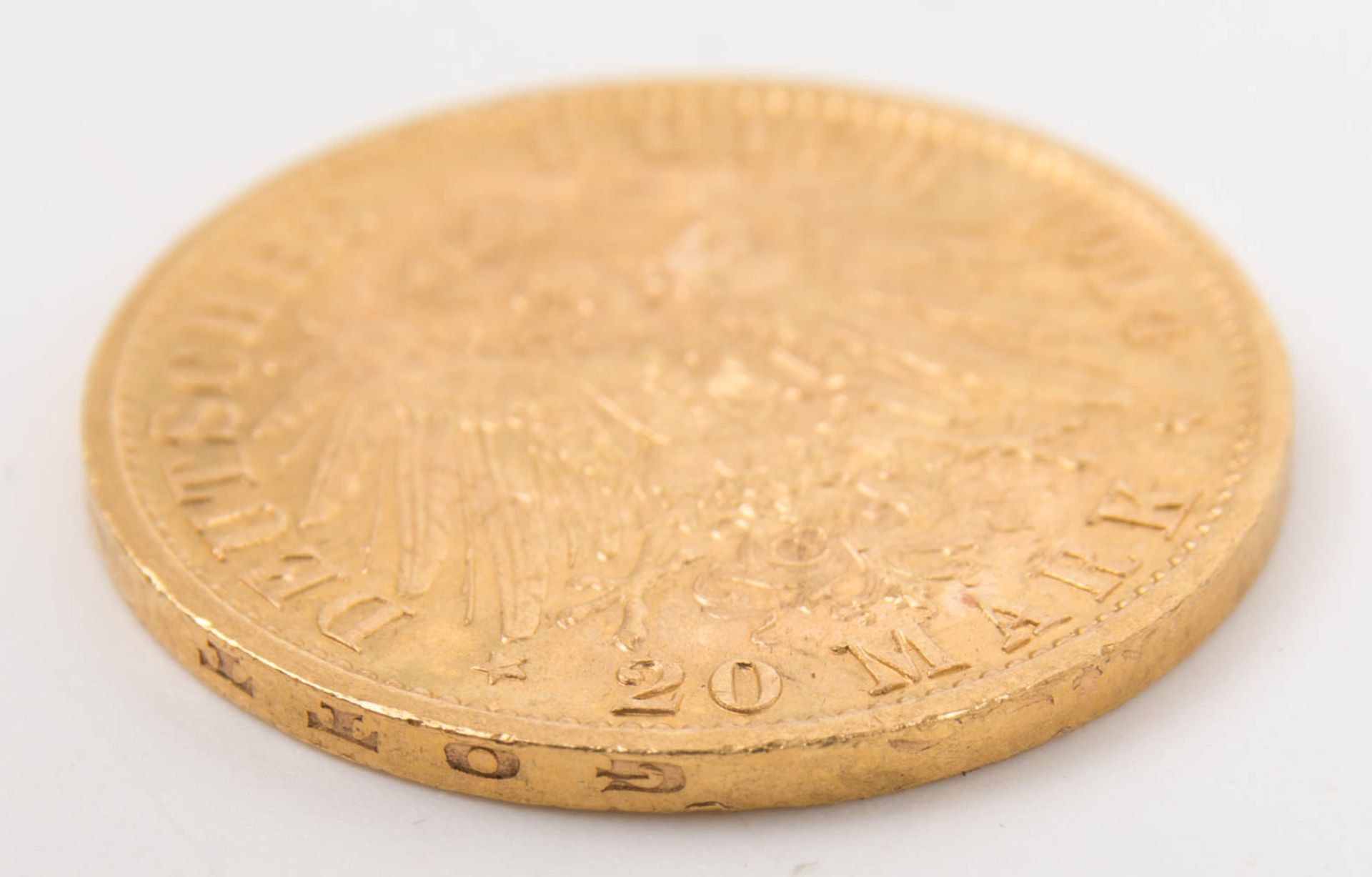 Kaiserreich Preußen, Goldmünze 20 Mark, Kaiser Wilhelm II., 1914. - Bild 4 aus 4