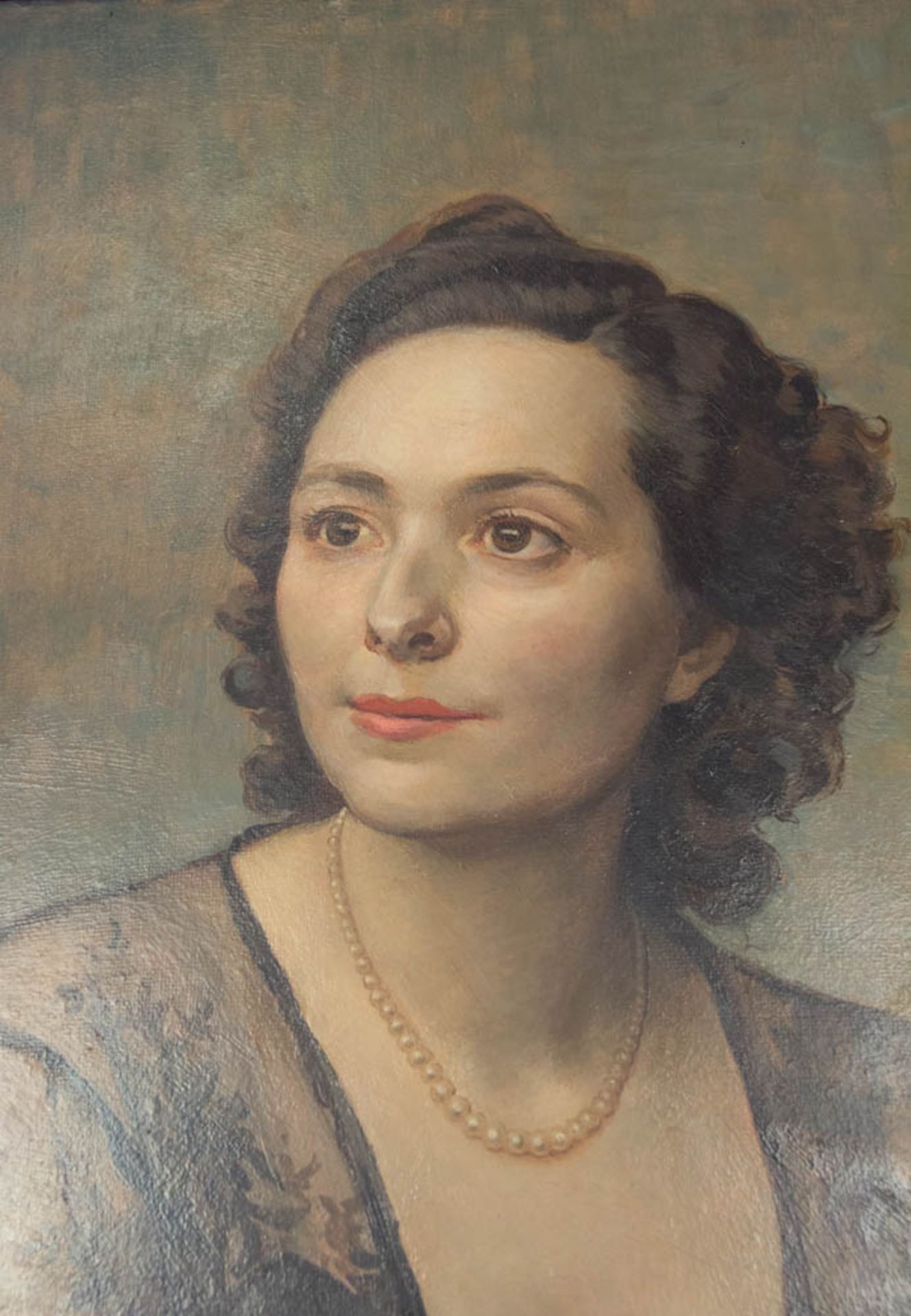 Oskar Brázda, Portrait einer Dame, Öl auf Leinwand, 1944. - Bild 11 aus 21