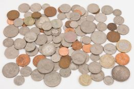 Konvolut von Kursmünzen: USA, UK, UdssR,u.v.m.,teilweise Silber, 20. Jh.