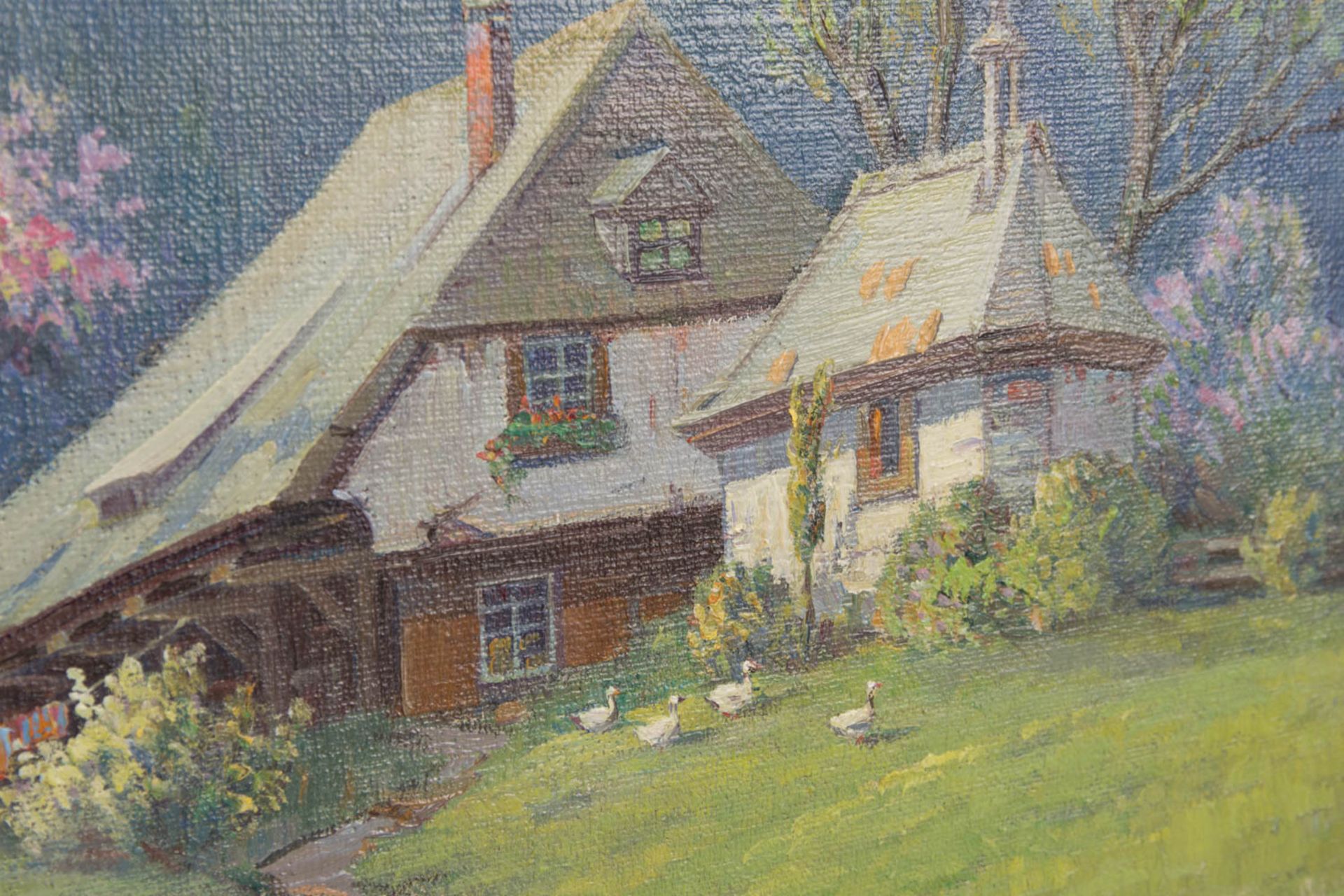 Arnold Lyongrün, Frühling im Schwarzwald, Öl auf Leinwand, Hamburg, 1937. - Bild 12 aus 17