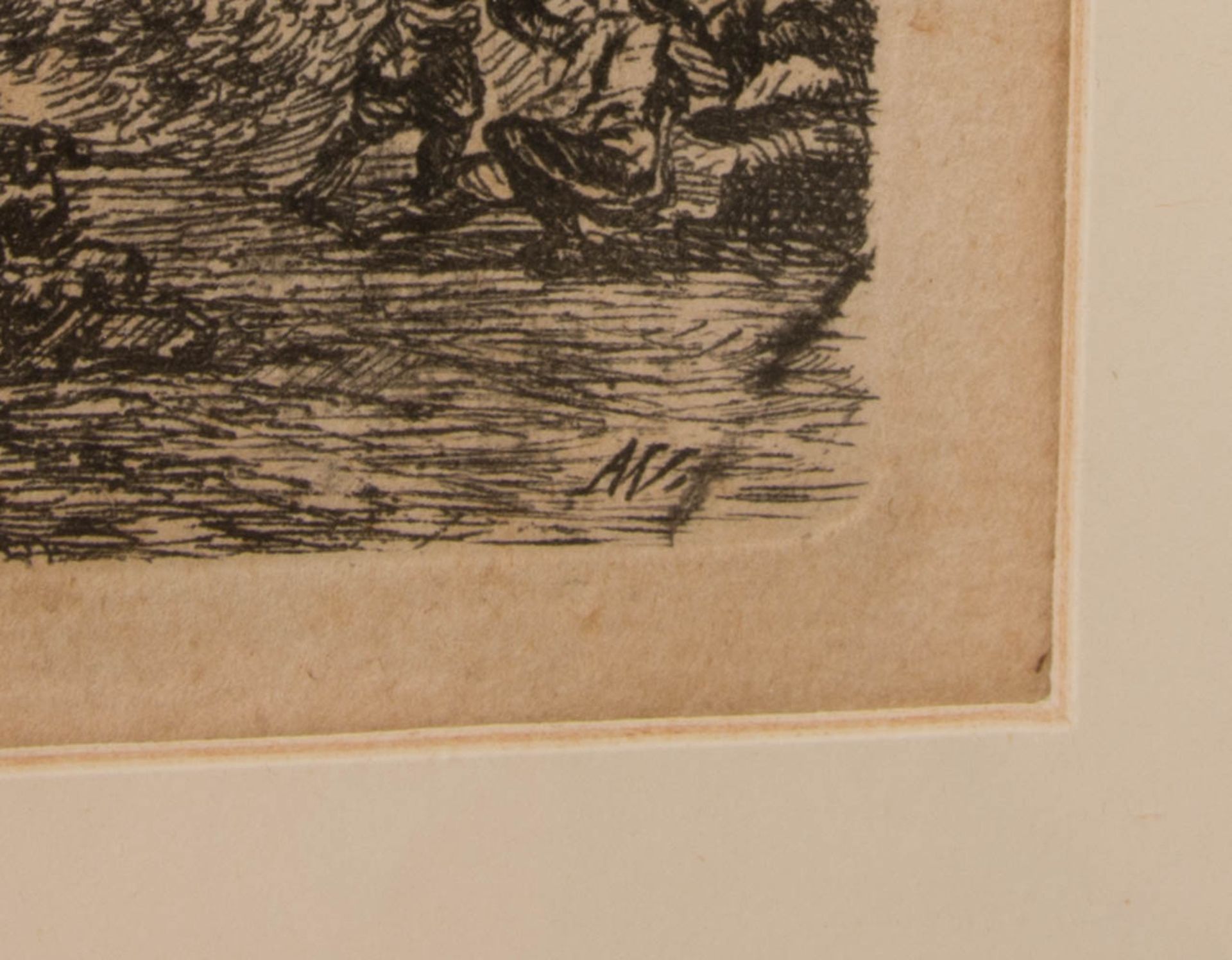 Antonie Waterloo, Zwei Landschaften, Radierung auf Bütten, 17. Jh. - Bild 8 aus 8