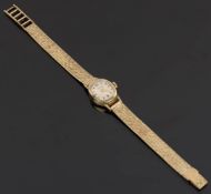 Ormo Damenarmbanduhr, Gehäuse aus 585er Gelbgold.