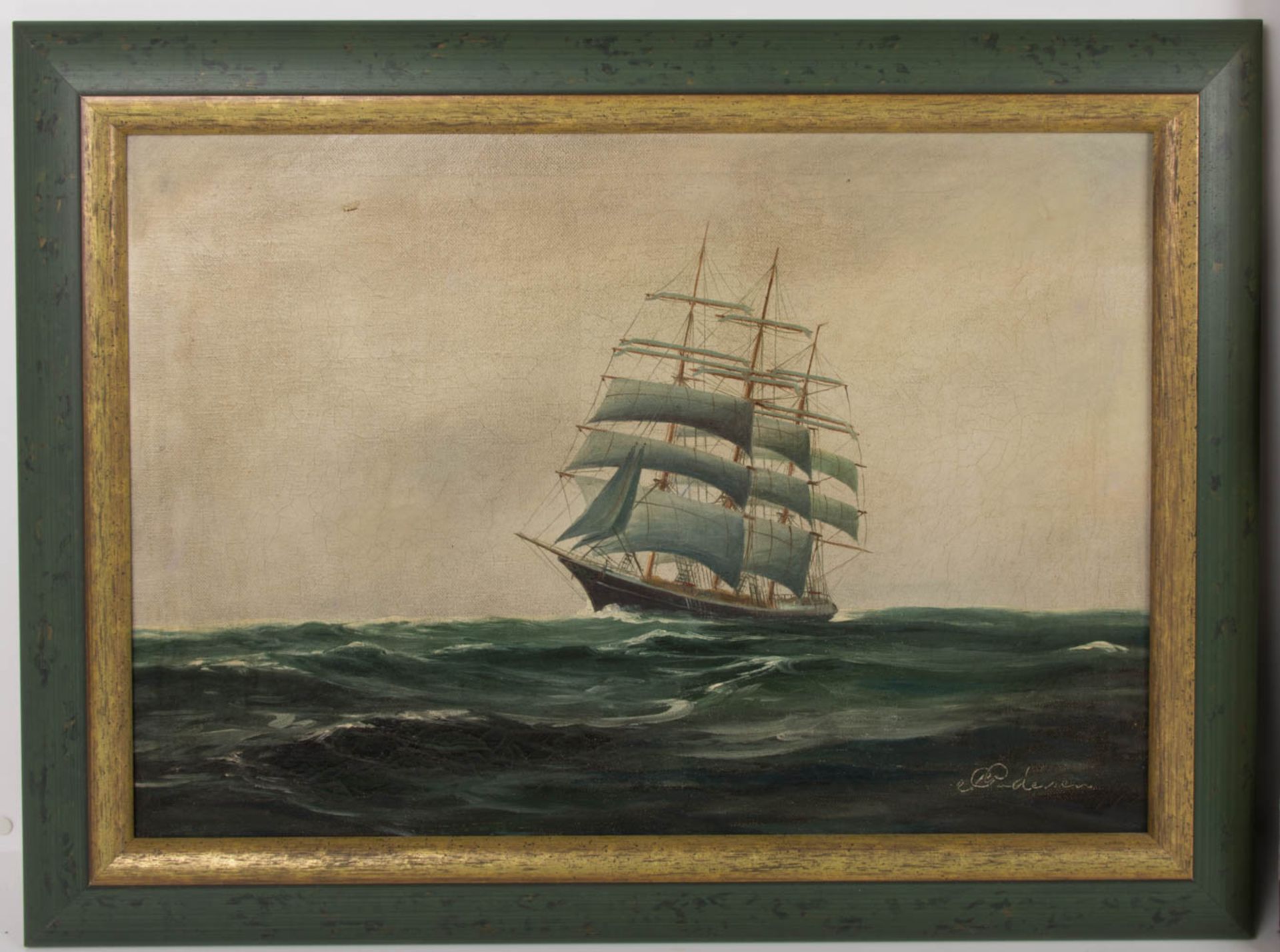 Konvolut zweier maritimer Malereien. - Bild 7 aus 14