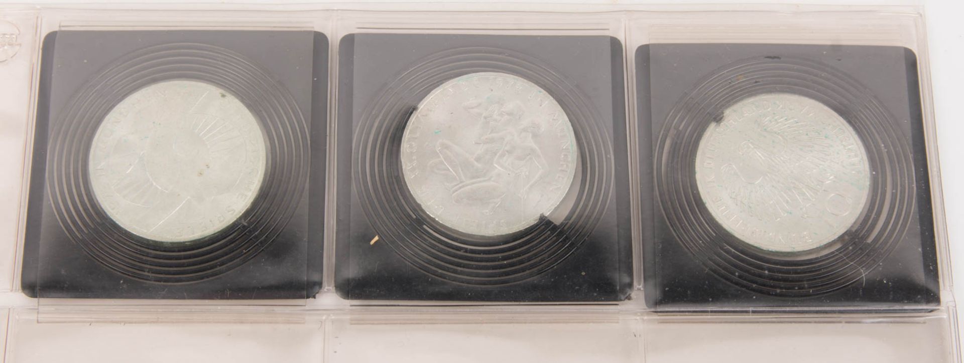 BRD, Drei 10-DM-Silbergedenkmünzen, Olympiade 1972.