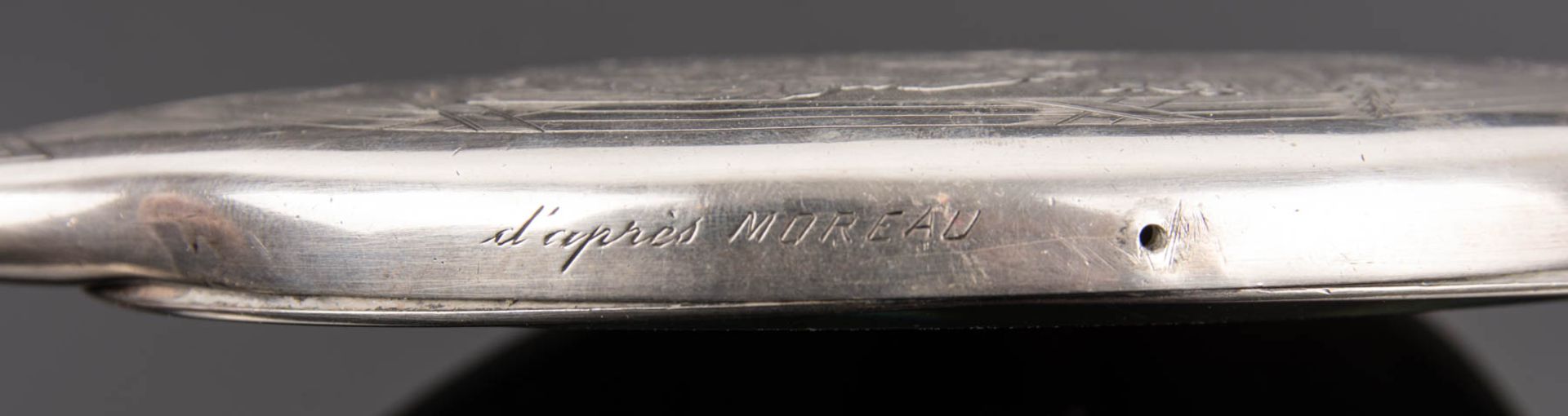Olier&Caron, Zweiteiliges Frisierset, 950er-Silber, erste Hälfte 20. Jh. - Bild 4 aus 9