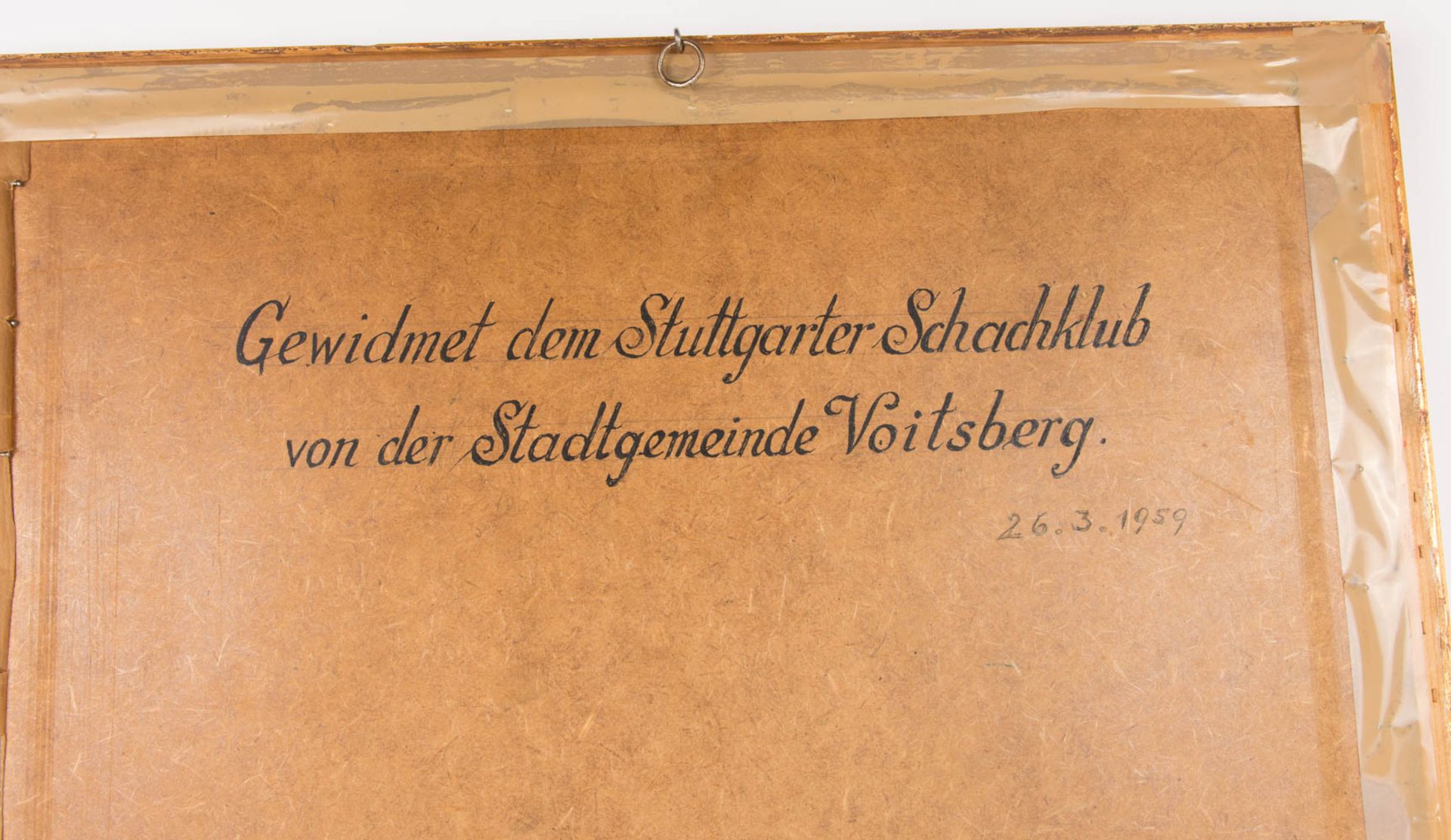 Intarsiengemälde, Bergarbeiter, Voralberg, 1959. - Bild 6 aus 6