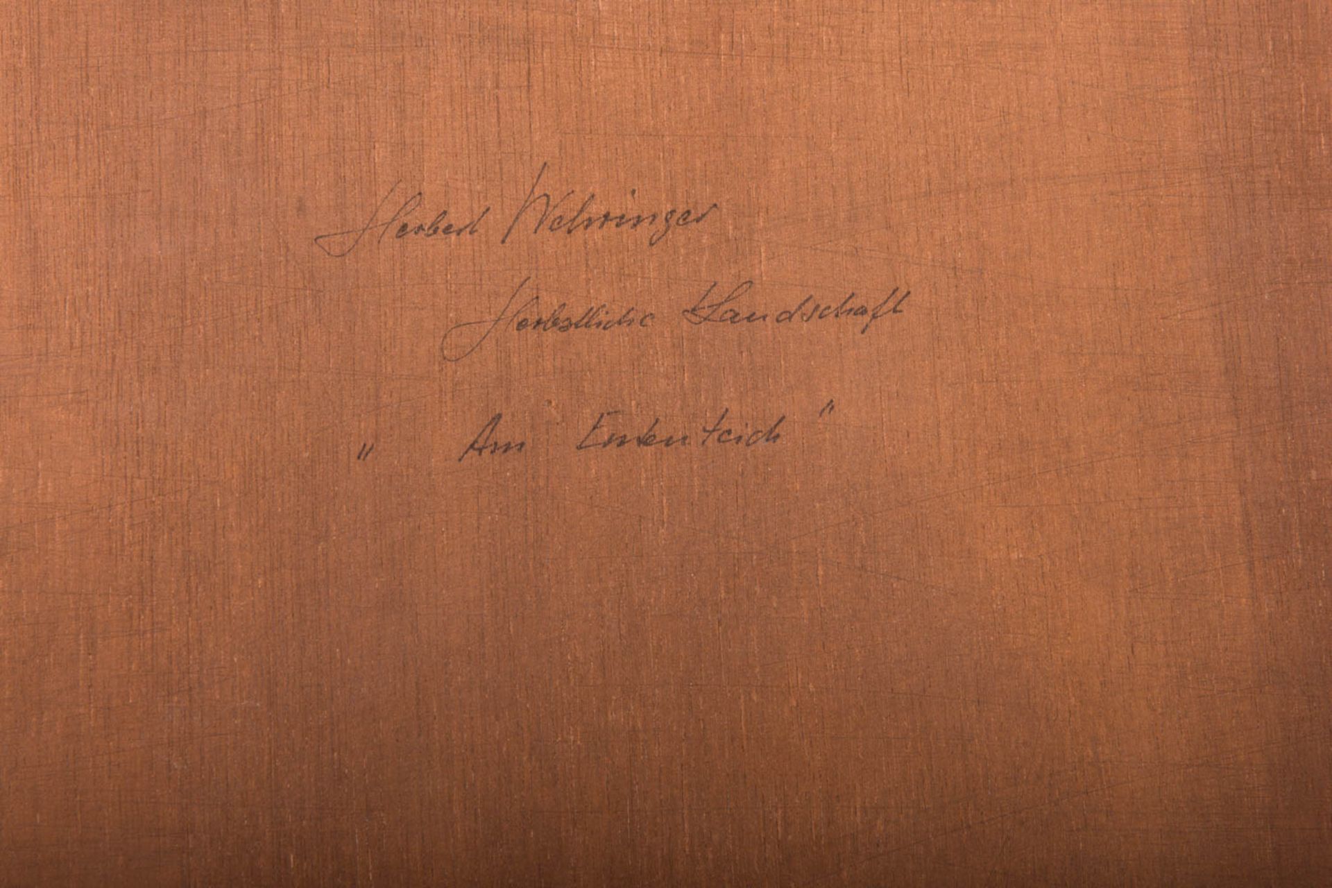 Herbert Wehringer, zwei Landschaftsdarstellungen, Öl auf Holz, 20./21. Jhd. - Bild 7 aus 10