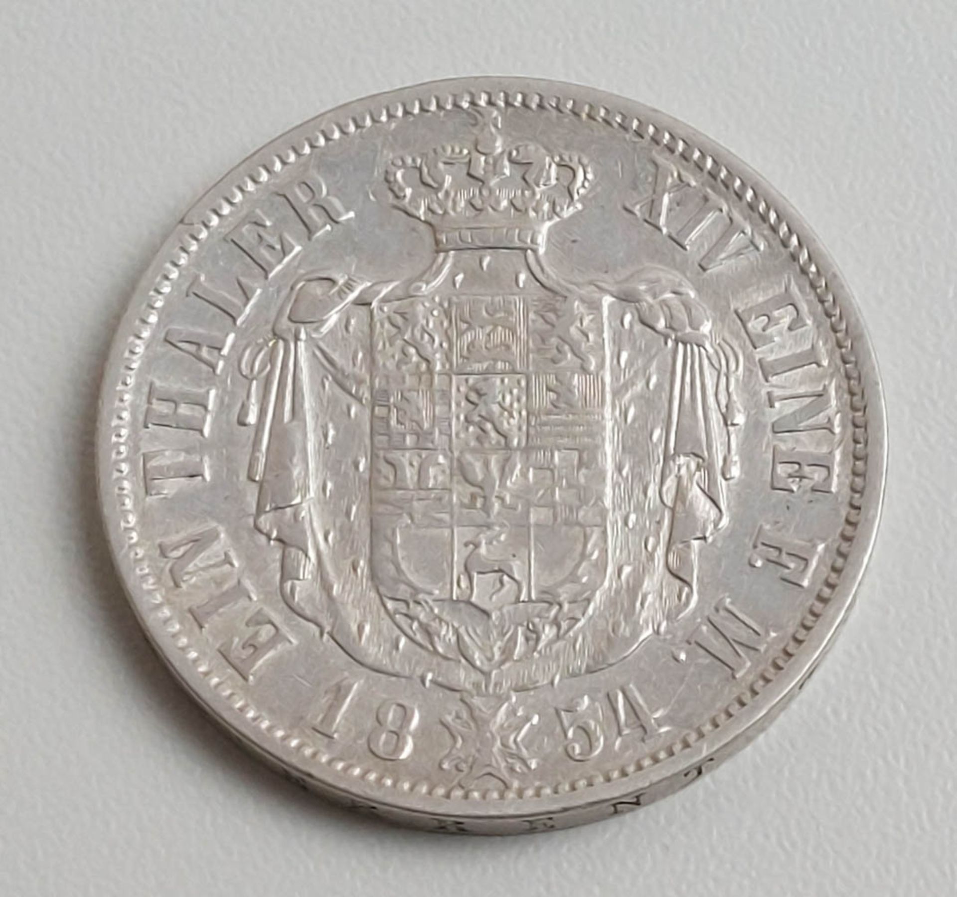 Herzogtum Braunschweig 1 Taler, 1854 B.Jahr, 1853-1855. - Bild 2 aus 3