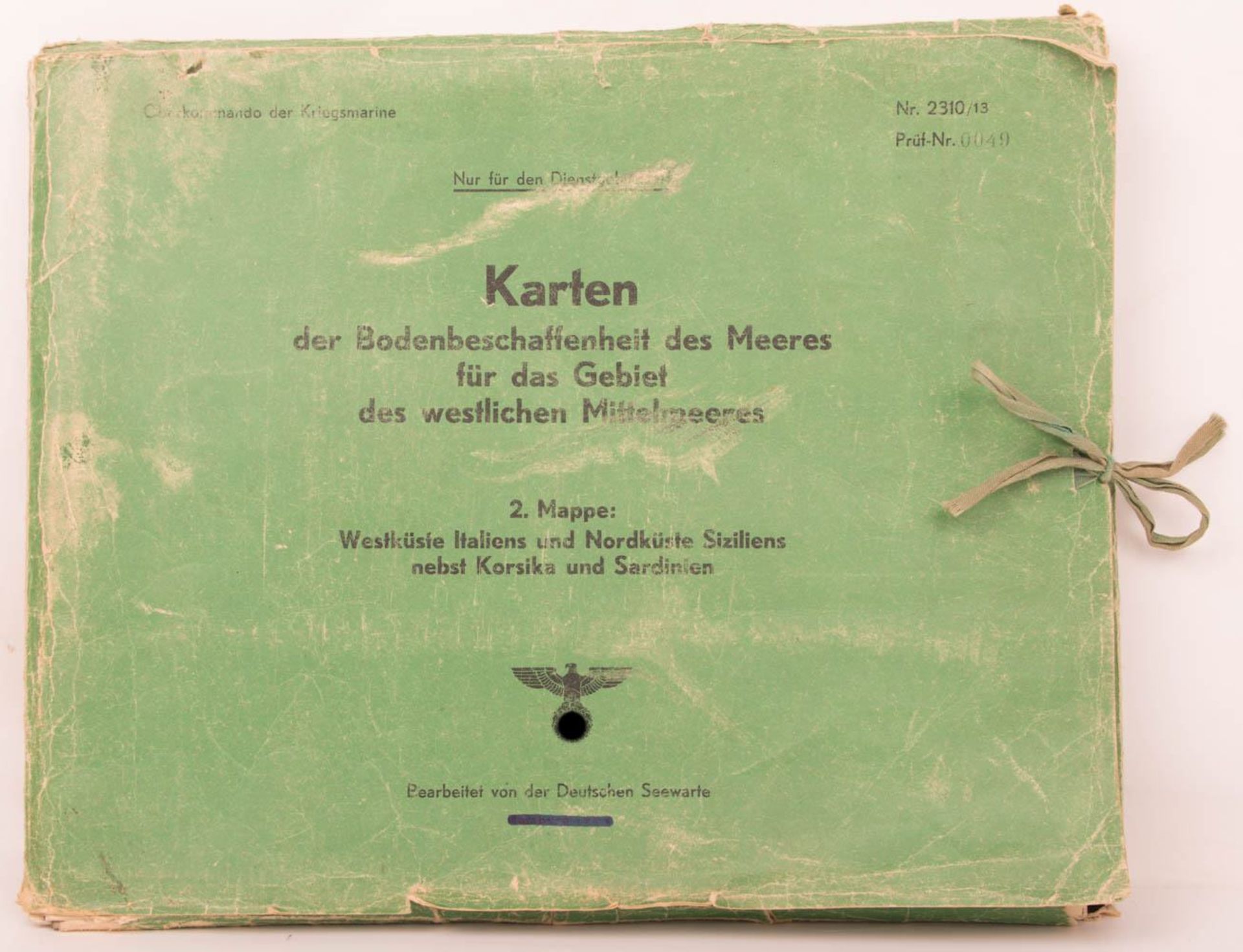 Kartensammlung des Mittelmeers, Oberkommando der Kriegsmarine, 20. Jhd.