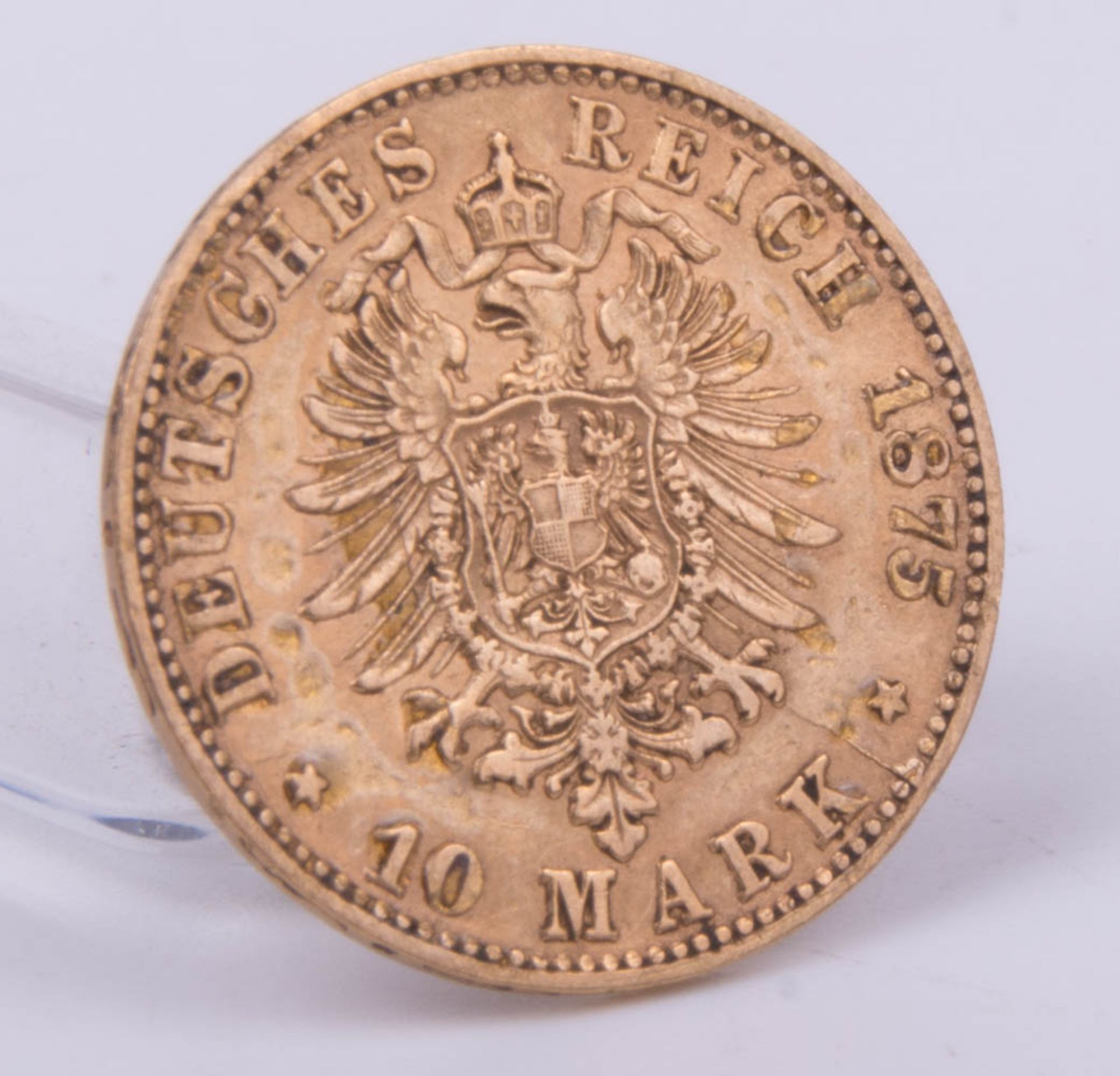 Goldmünze 10 Mark 1875, Kaiser Willhelm I. - Bild 3 aus 5