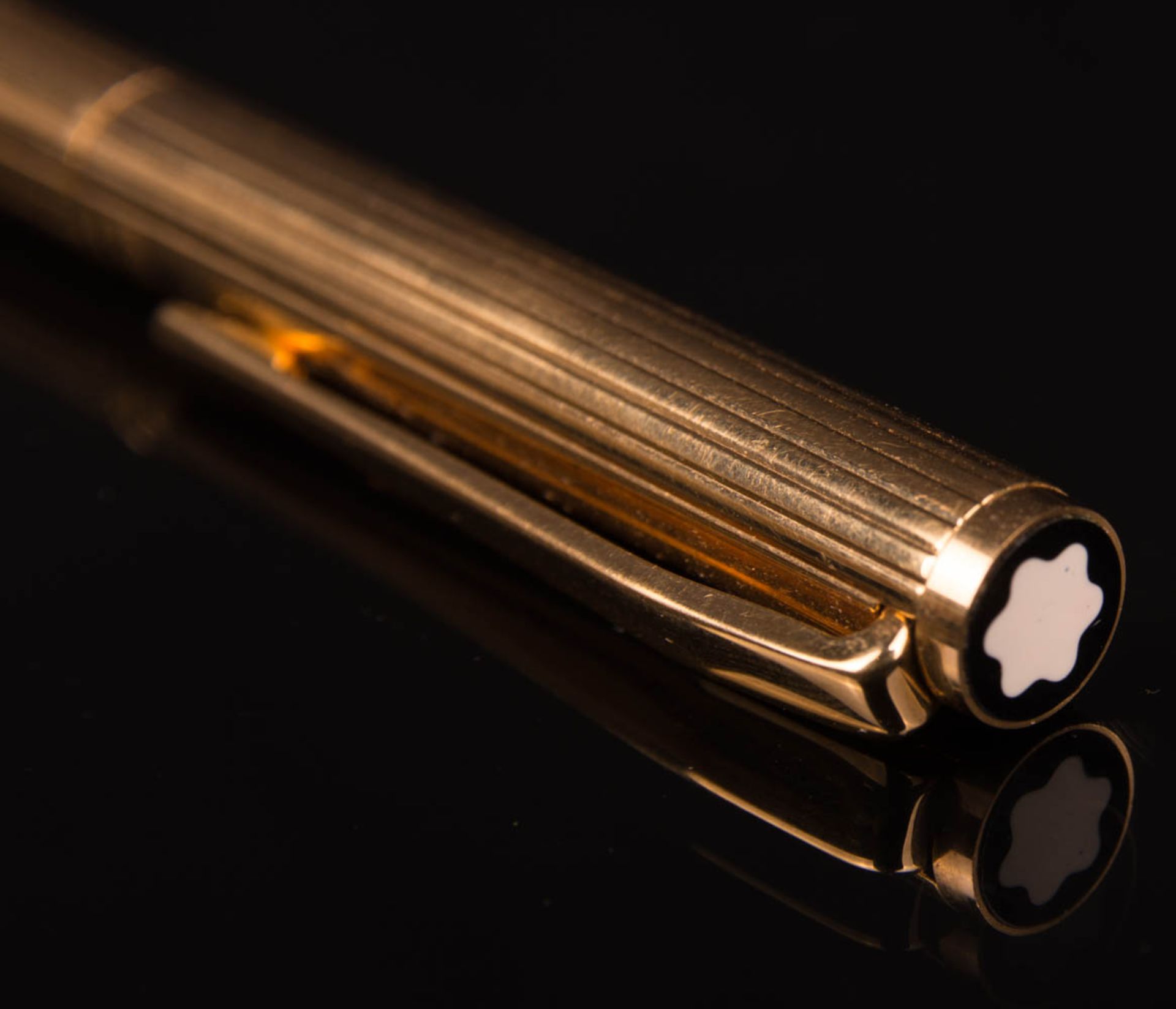 Montblanc Noblesse Füllfederhalter, Feder aus 585er Gelbgold. - Bild 9 aus 9