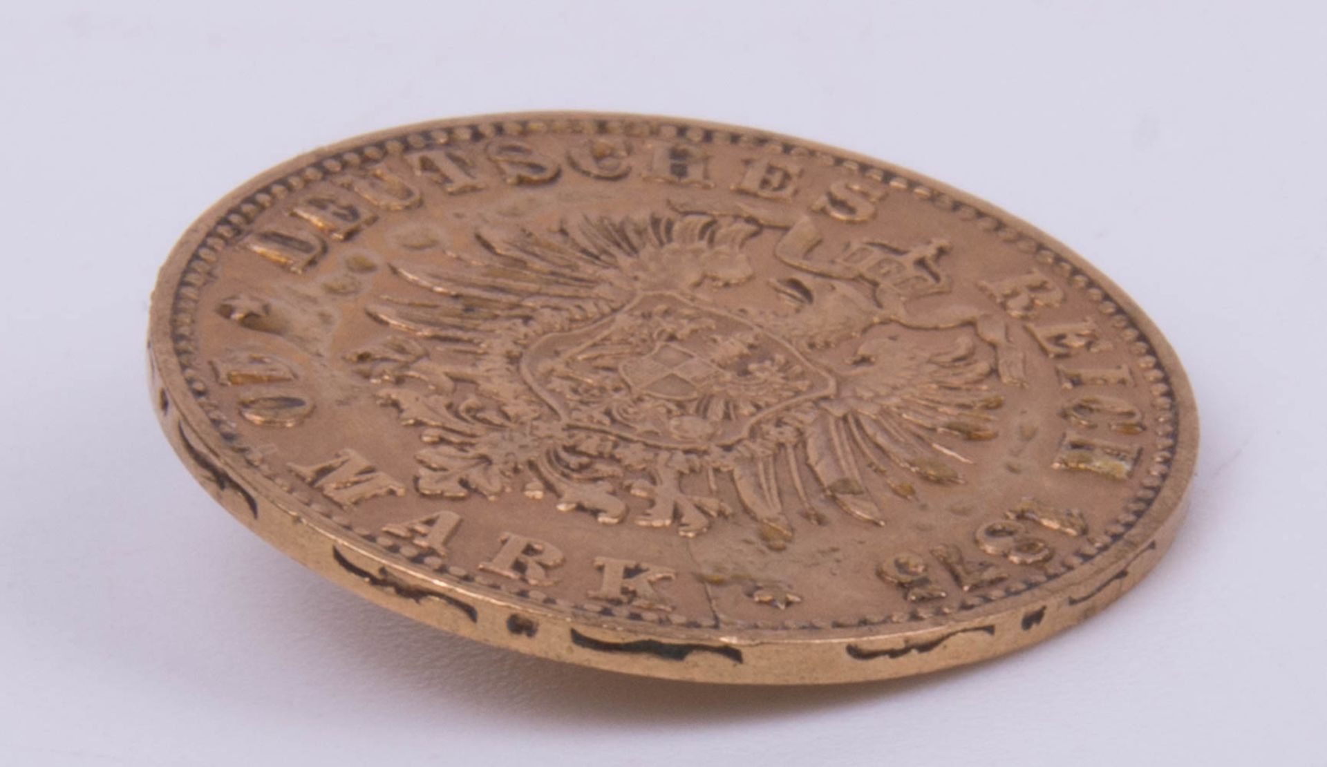 Goldmünze 10 Mark 1875, Kaiser Willhelm I. - Bild 5 aus 5