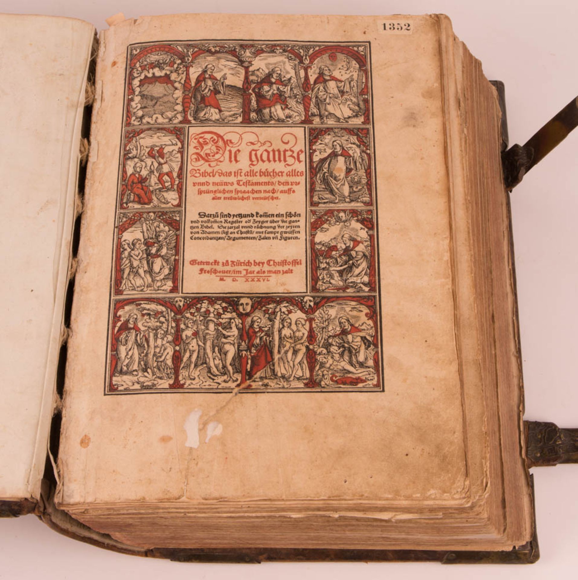 Biblia germanica - Froschauer Bibel, wohl mit Illustrationen von Virgil Solis Zürich, 1536.
