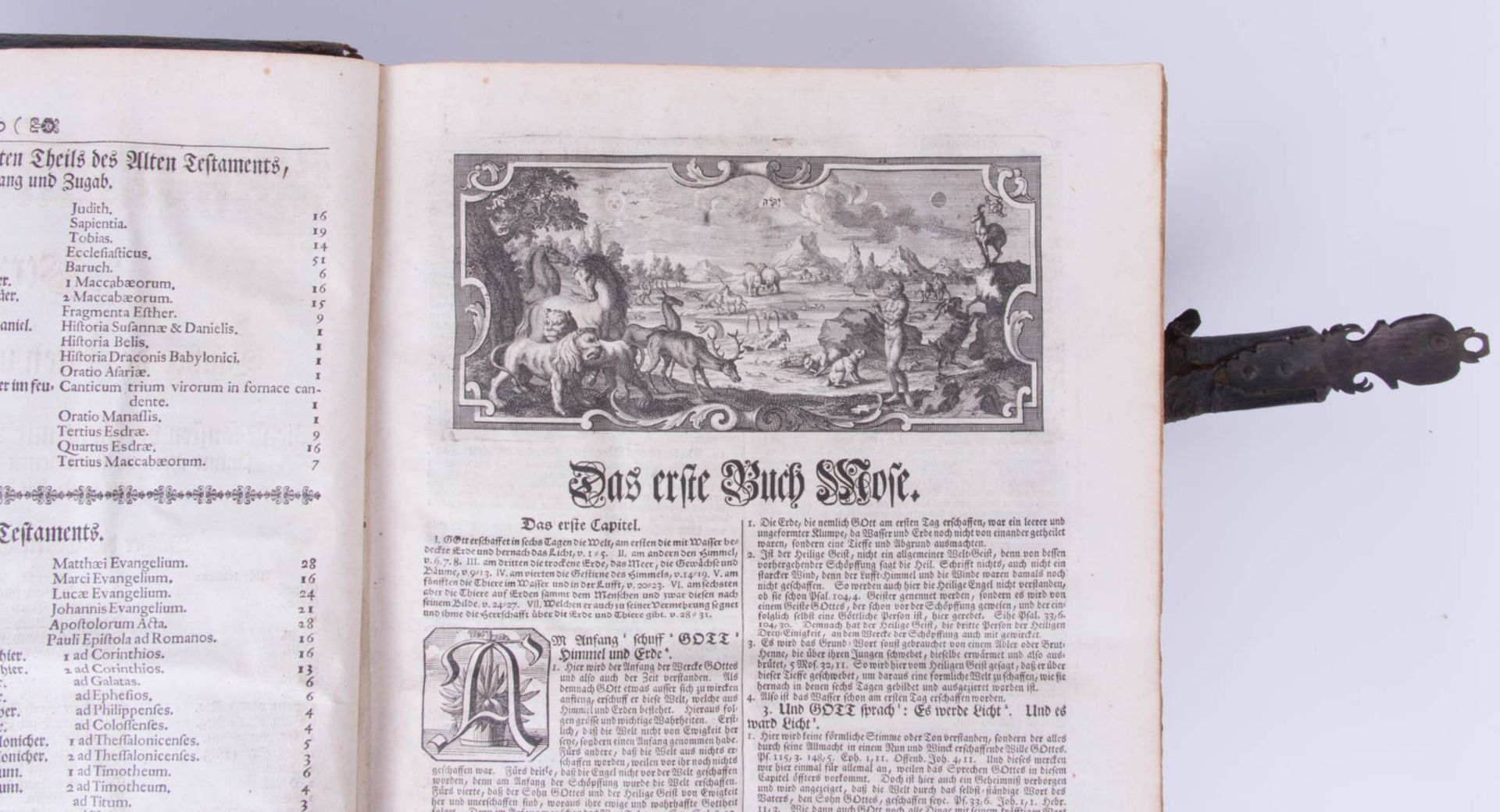 Biblia germanica, Johann Georg und Christian Gottfried Cotta, Tübingen 1730. - Bild 5 aus 10