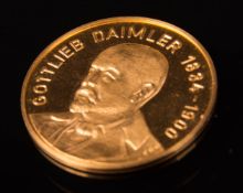 Goldmünze Gottlieb Daimler, 1967.