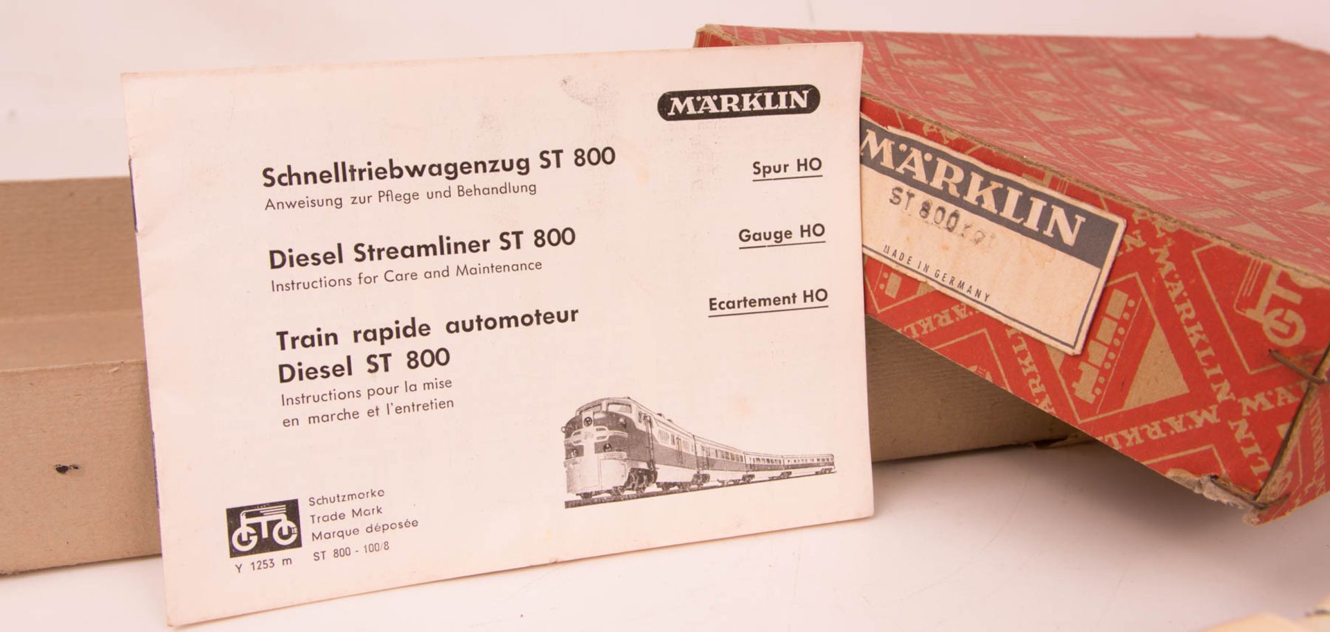 Märklin Schnelltriebwagenzug ST 800 in OVP, Mitte 20. Jhd. - Bild 4 aus 13