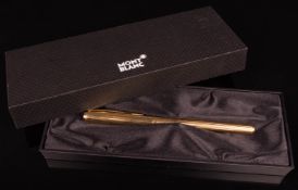 Montblanc Noblesse Füllfederhalter, Feder aus 585er Gelbgold.