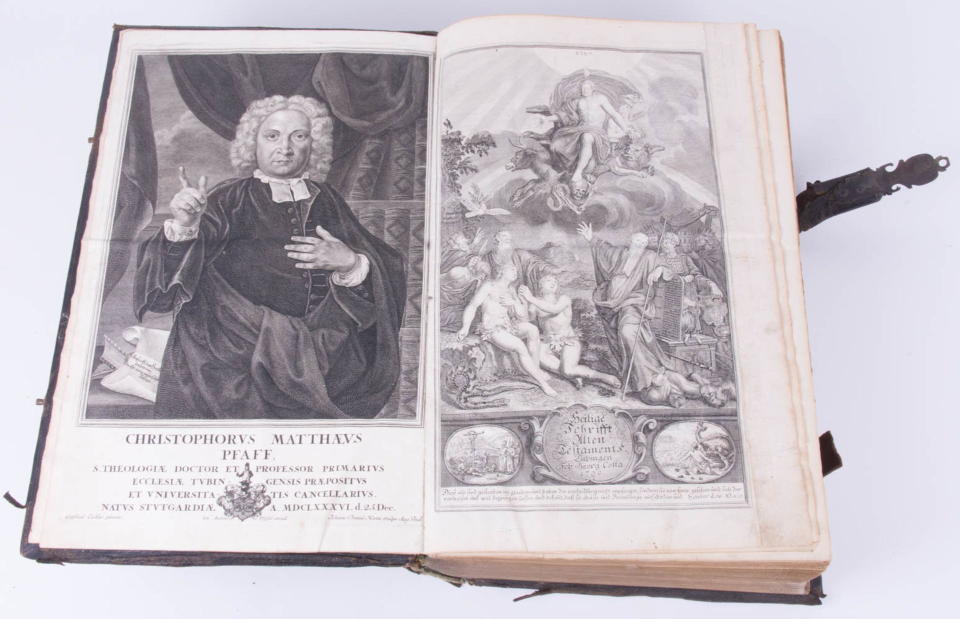 Biblia germanica, Johann Georg und Christian Gottfried Cotta, Tübingen 1730.