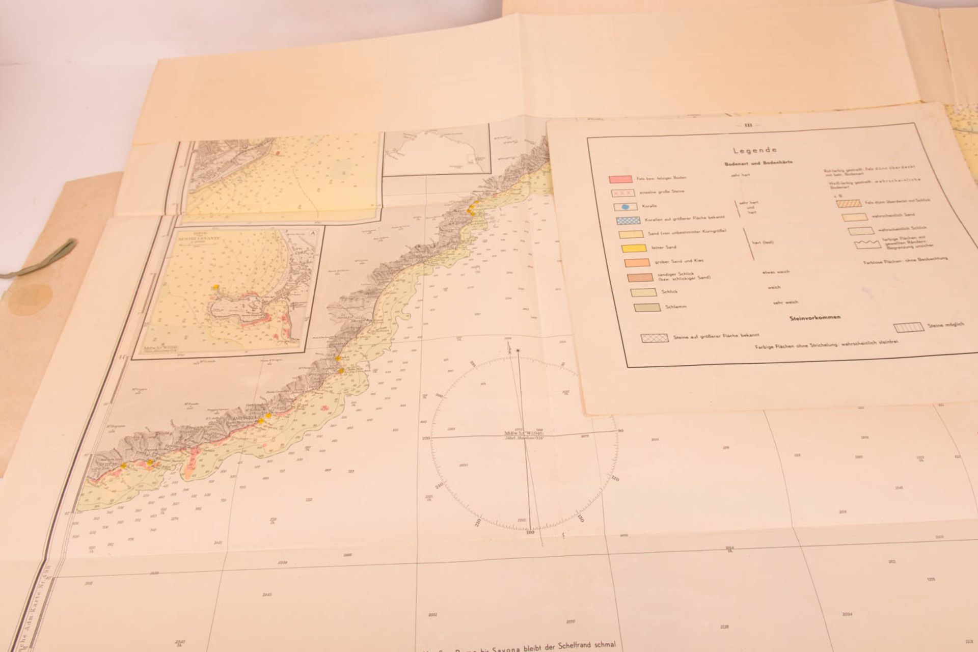 Kartensammlung des Mittelmeers, Oberkommando der Kriegsmarine, 20. Jhd. - Bild 6 aus 9