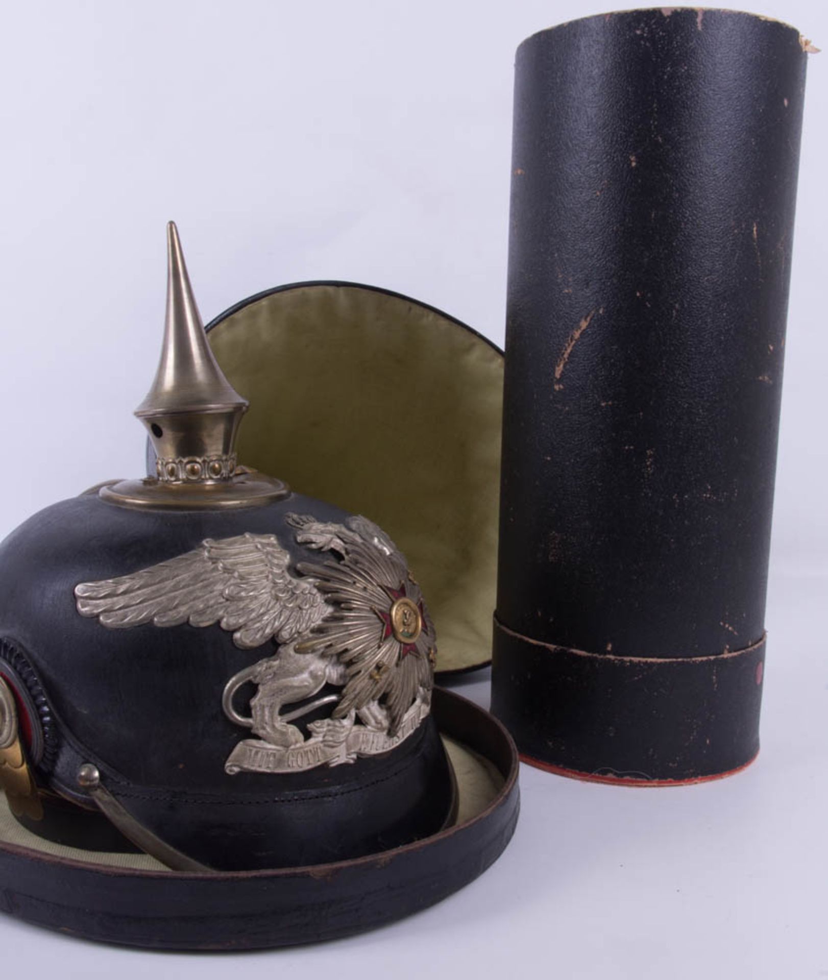 Baden: Pickelhaube, 1. Badisches Leib-Grenadier- Regt. Nr.109., Karlsruhe. - Bild 10 aus 25