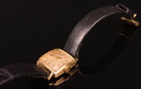 Armbanduhr Onsa, 17 Rubis, 750er Gelbgold.