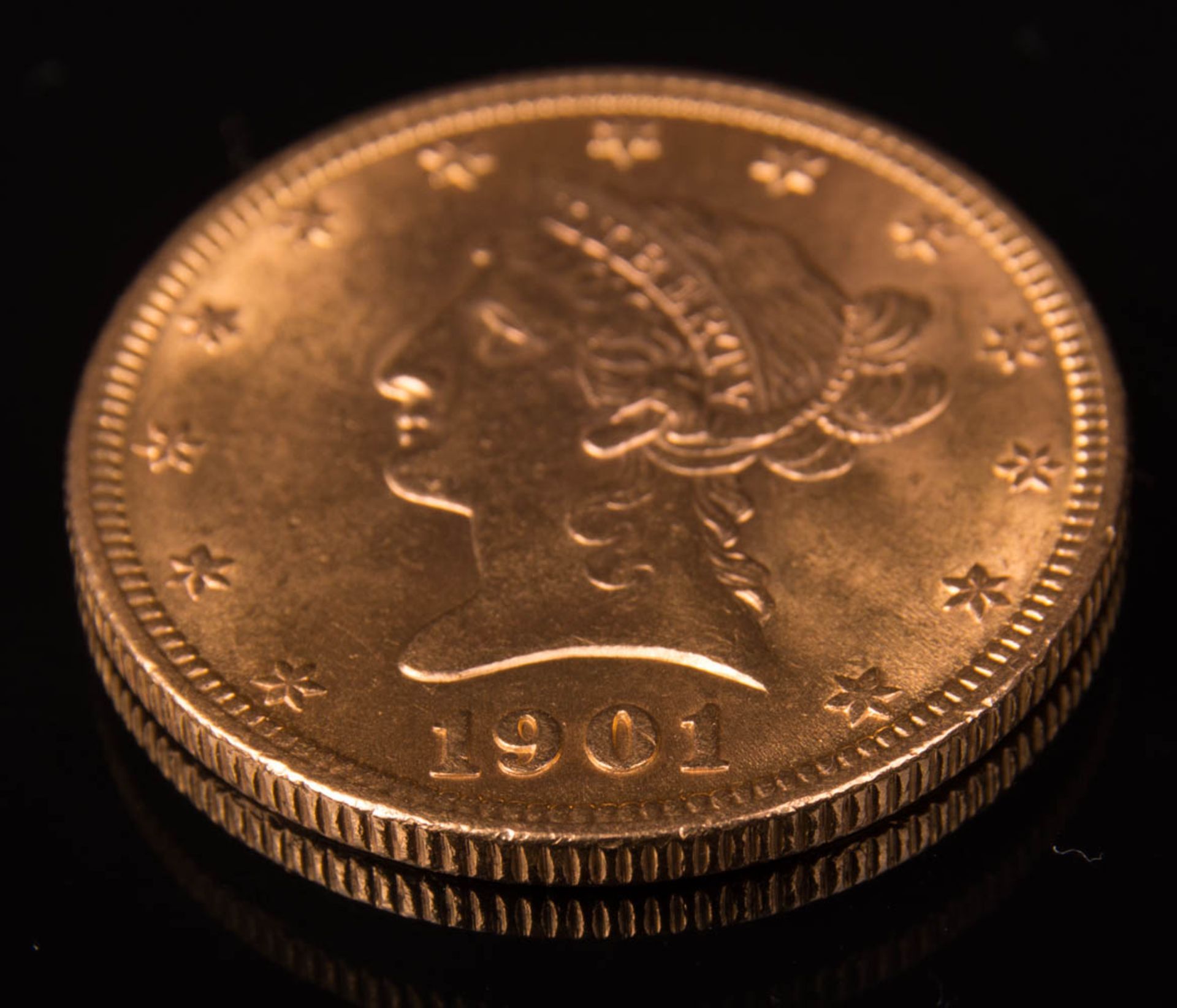 Goldmünze USA: 10 Dollar Liberty Head, 1901. - Bild 2 aus 4