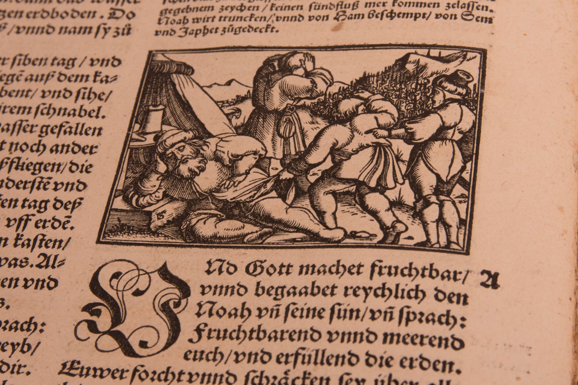 Biblia germanica - Froschauer Bibel, wohl mit Illustrationen von Virgil Solis Zürich, 1536. - Bild 13 aus 23