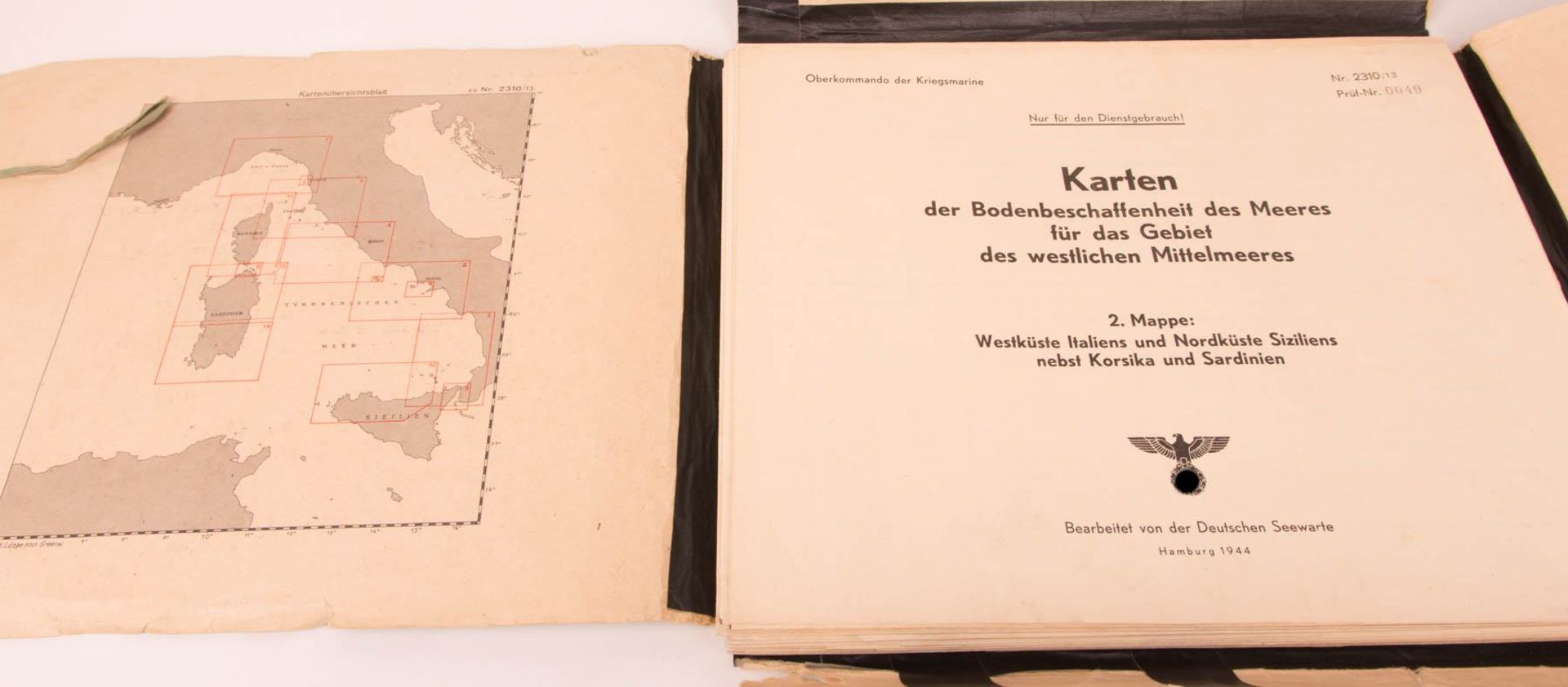 Kartensammlung des Mittelmeers, Oberkommando der Kriegsmarine, 20. Jhd. - Bild 5 aus 9