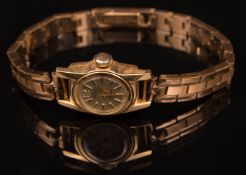 Vergoldete Armbanduhr DuBois 1785, 17 Rubis.
