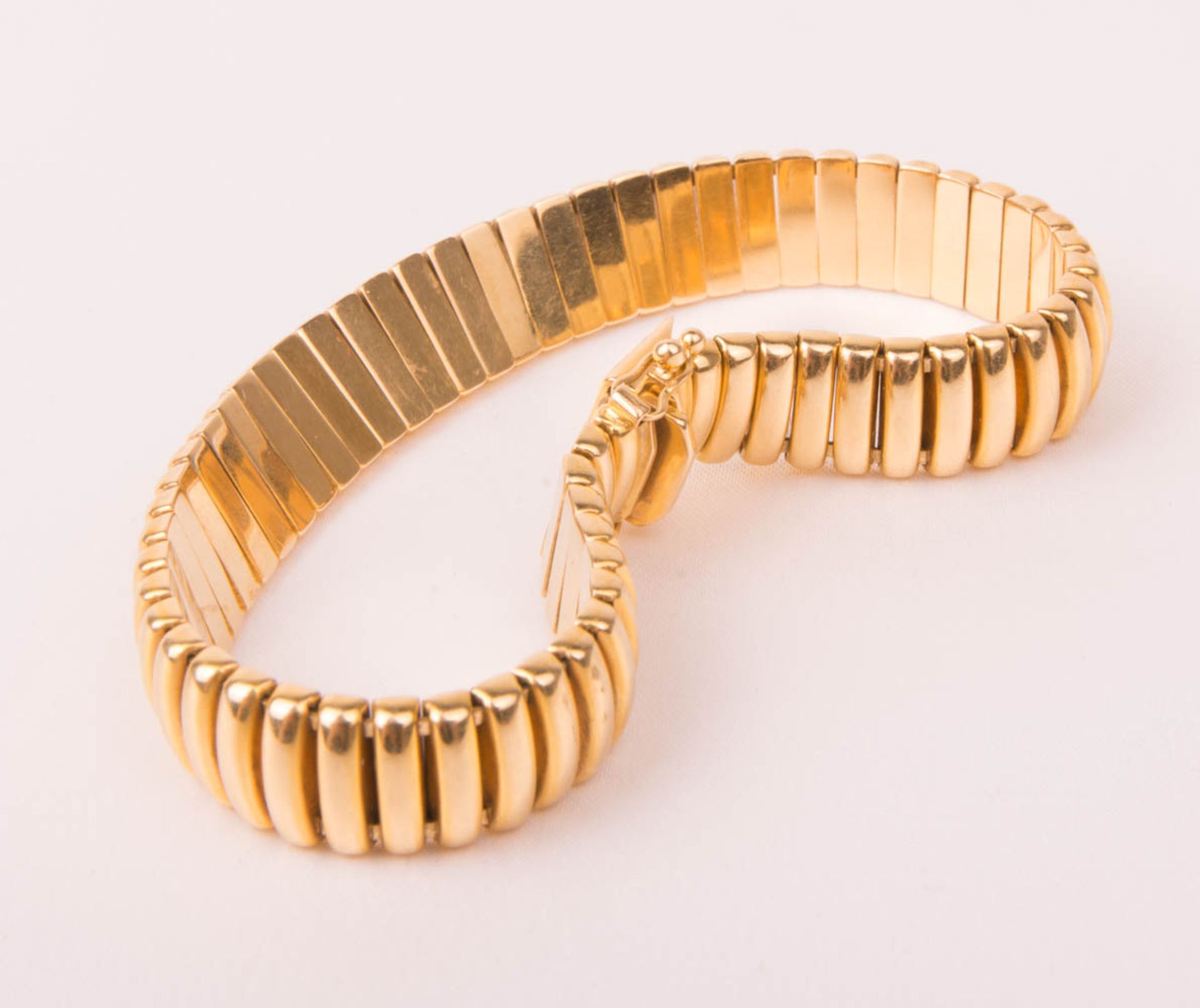 Bracelet in snake chain shape, 750 yellow gold. - Image 2 of 4