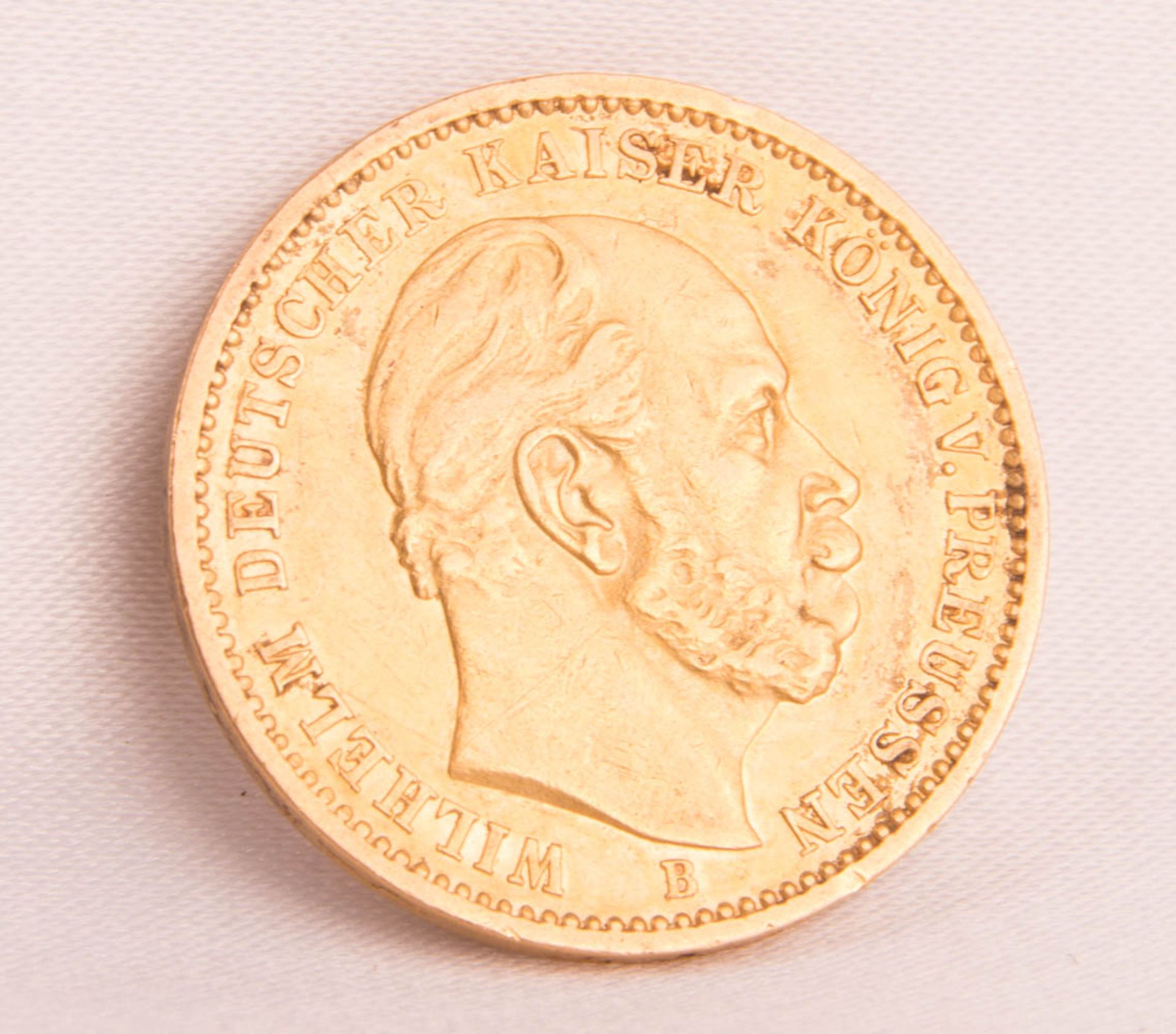 Gold coin 10 Mark 1873 B, Kaiser Wilhelm I.