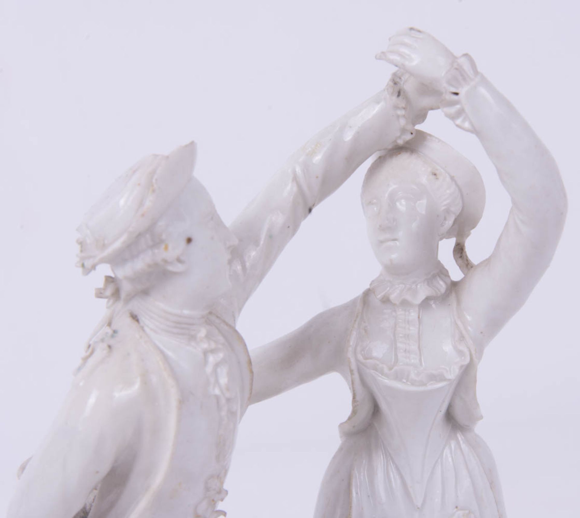 Ludwigsburger Porzellanmanufaktur, Tanzendes Paar, Modell J. Nees, Porzellan, 18. Jhd. - Bild 4 aus 10