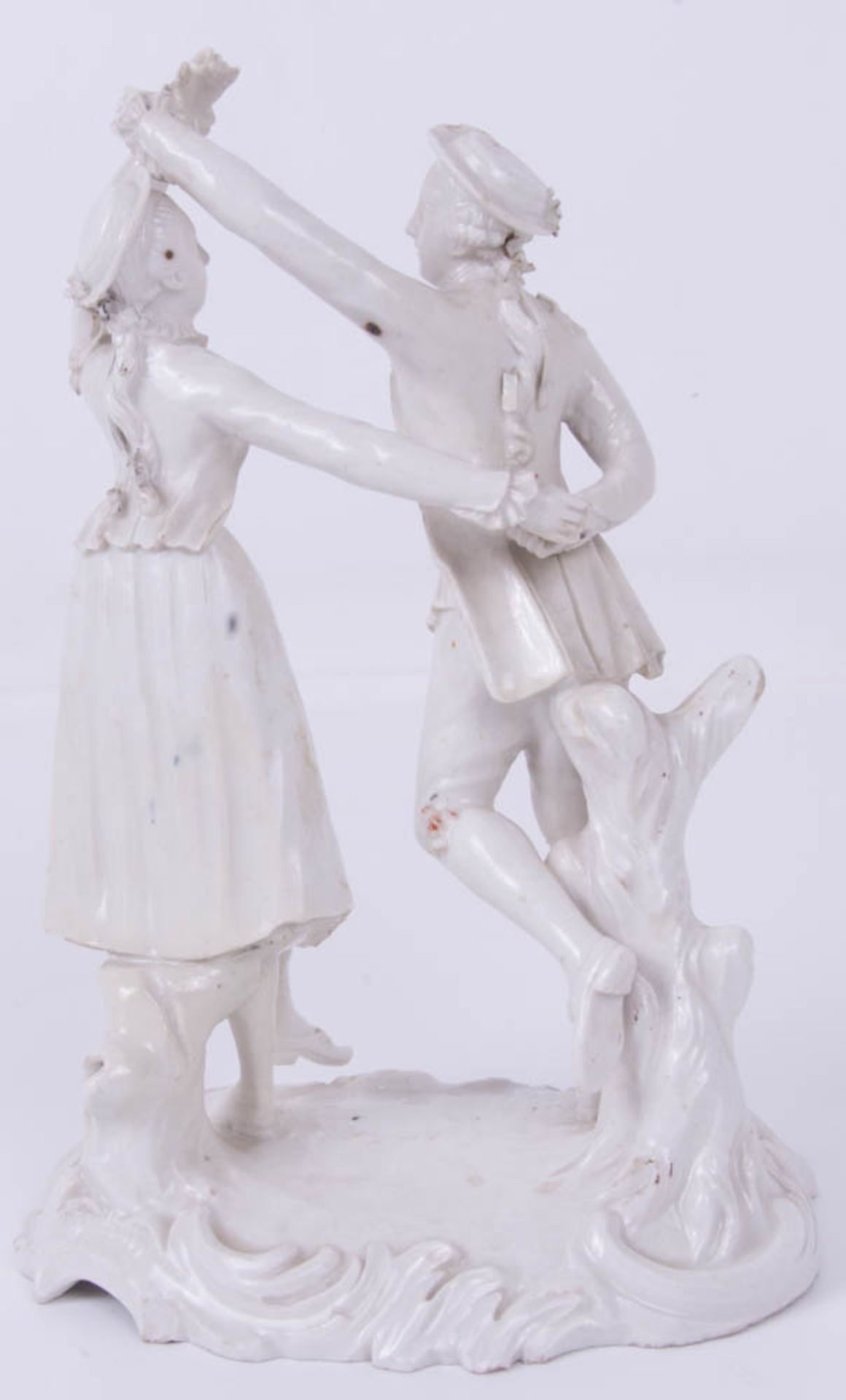Ludwigsburger Porzellanmanufaktur, Tanzendes Paar, Modell J. Nees, Porzellan, 18. Jhd. - Bild 2 aus 10