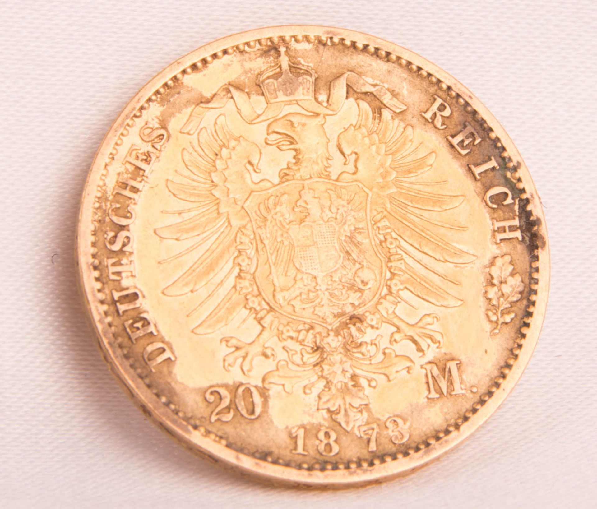 Gold coin 10 Mark 1873 B, Kaiser Wilhelm I. - Image 3 of 3