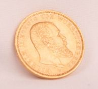 Gold Coin 20 Mark, 1905 F, Wilhelm II.