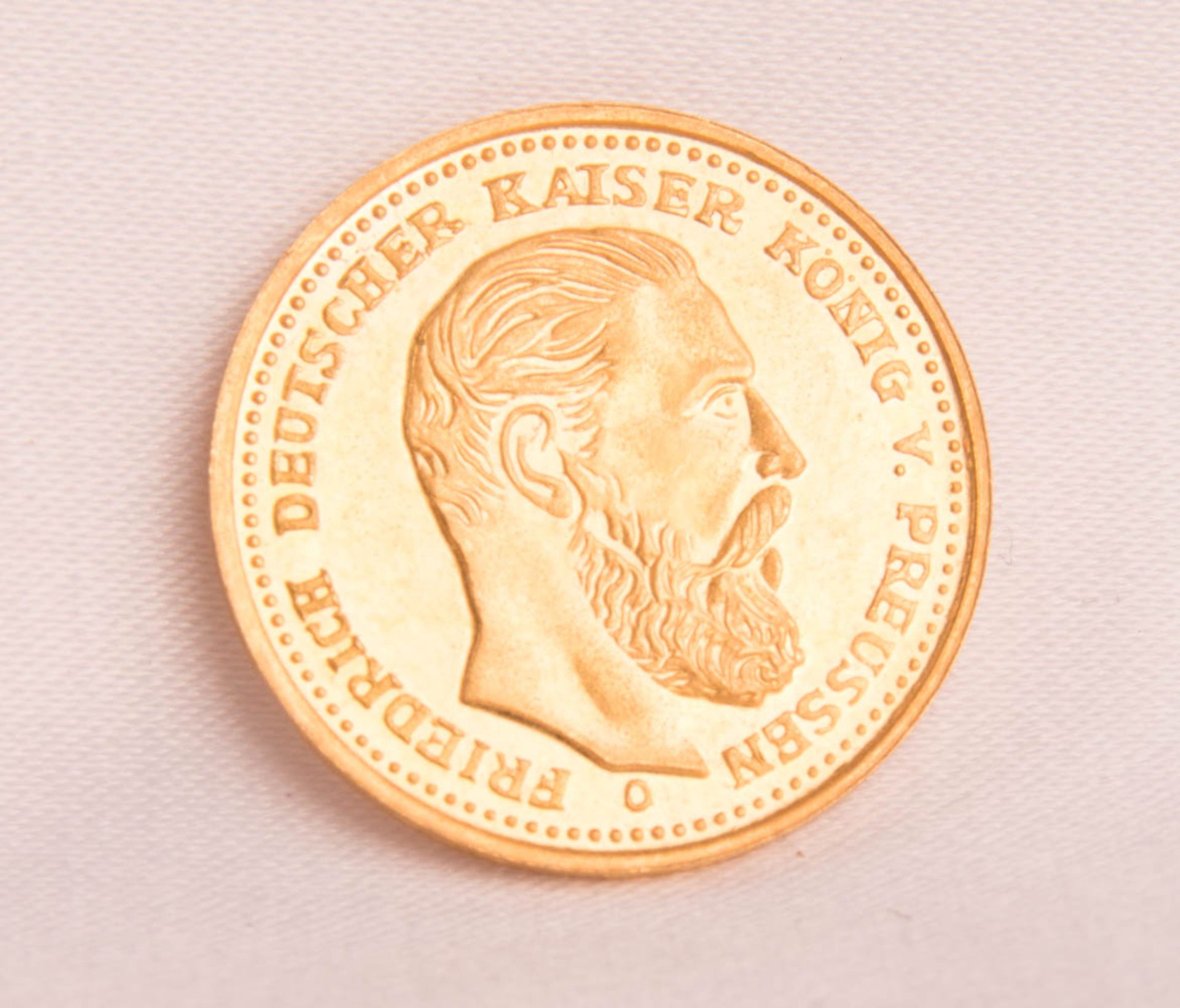 Goldmünze Kaiserreich, 10 Mark 1888 O, Friedrich III. - Kopie.