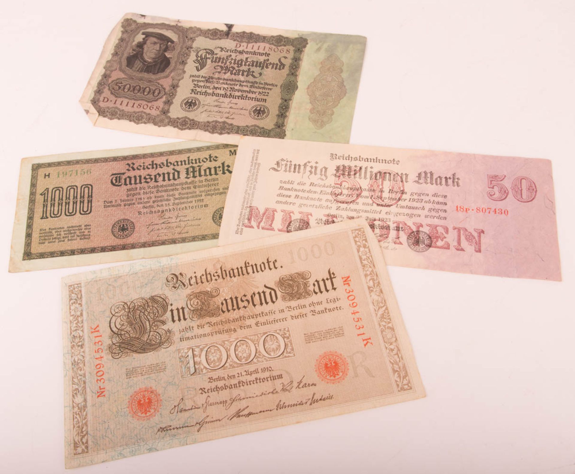 Large assortment banknotes, German Reich - Image 5 of 6