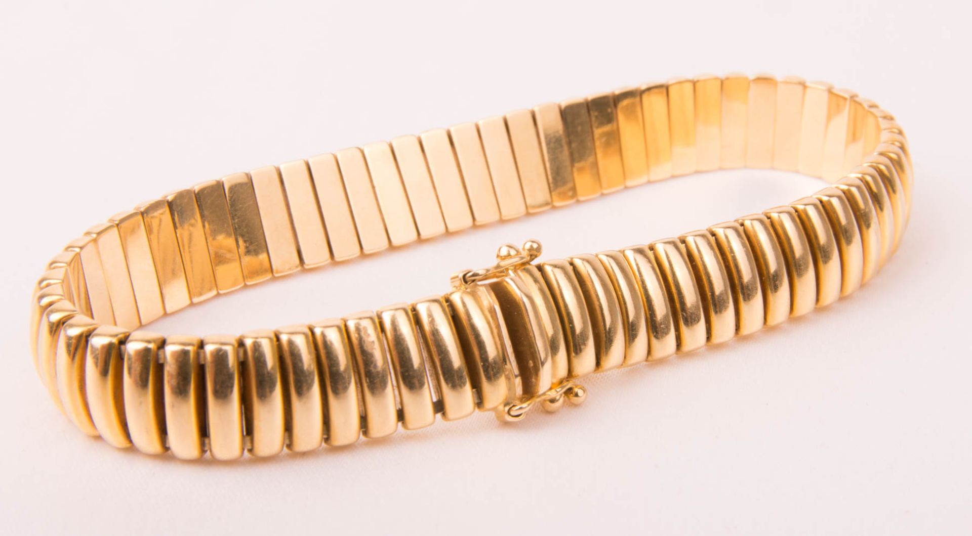 Bracelet in snake chain shape, 750 yellow gold. - Image 3 of 4