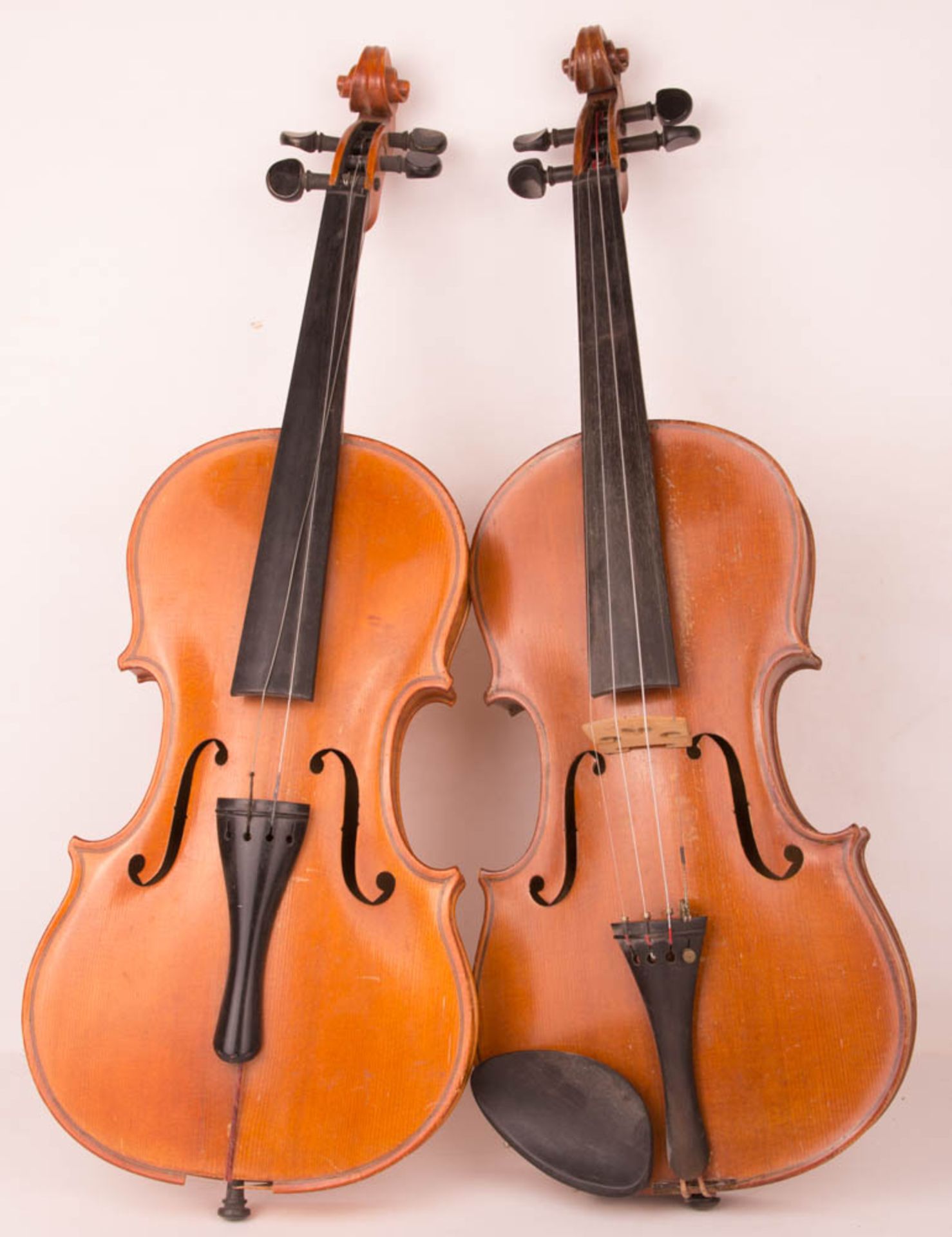 Two violins, Aubert Mirecourt, beginning of the 20th century.